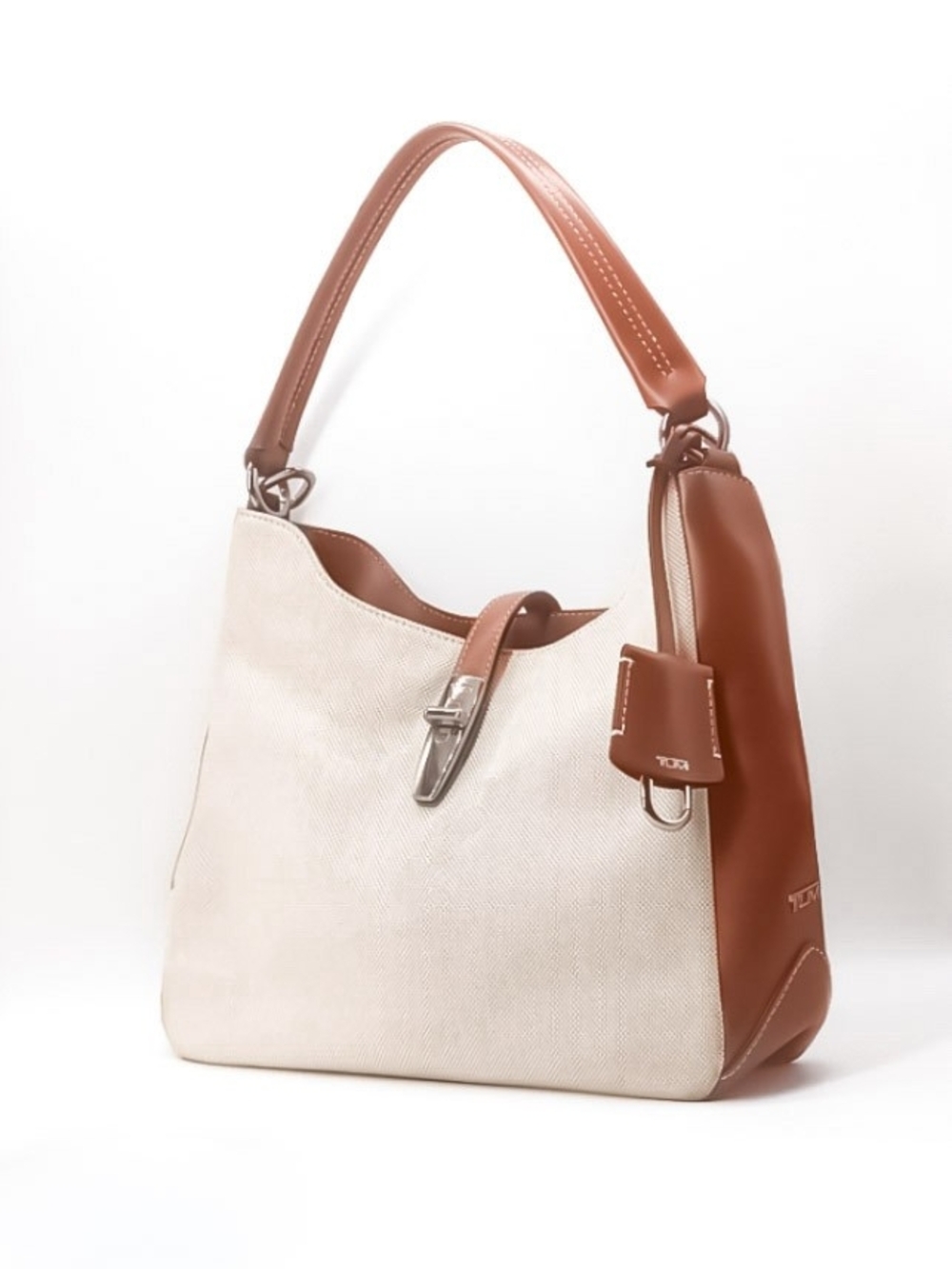 New Italian Leather Anti-Theft Tumi Pau Mezzanine Top Handle Satchel Travel Bag